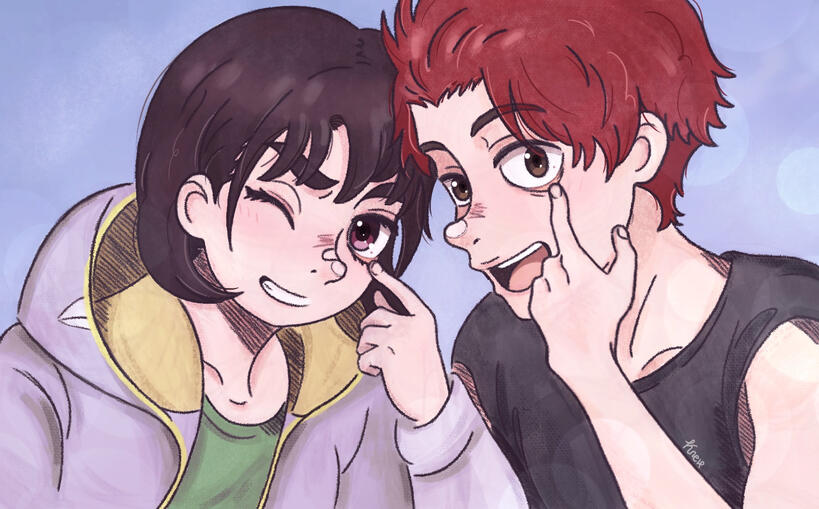 Aoi and Shinno — Her Blue Sky